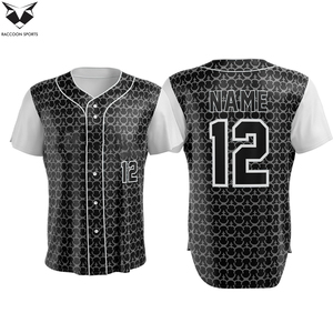 Uniforme de baseball personnalisé, style boutonné, couleur noire, doublure faite à la main, prix compétitif, léger, pour adultes, votre propre design - Product Image 4