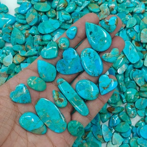 Cabochons en turquoise naturelle de Mohave, pierres précieuses turquoise pour la création de bijoux - Product Image 4
