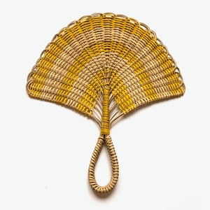 Ventilateur mural décoratif en rotin moderne, prix d'usine, arts suspendus en fibres naturelles pour décorer les murs - Product Image 1