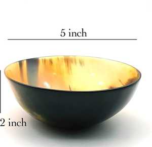 Bol de service et de mélange artisanal en corne de vache naturelle, design classique, léger, compatible lave-vaisselle, écologique, pour les fêtes - MN EXPORTS Inde - Product Image 2
