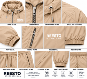 Custom Windbreaker Zip-up Hoodie Nylon Tracksuit Jacket Jogger Set Sweatpants <b>Wind</b> <b>Breaker</b> Jacket Tracksuits for Men - Product Image 5