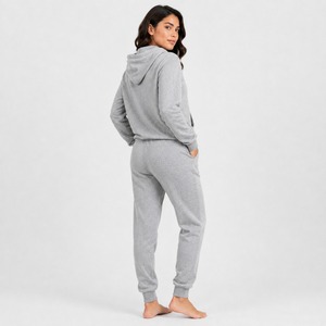 Ensemble de survêtement en polaire pour femme de qualité supérieure, tissu doux et chaud, sweat à capuche et pantalon, coupe confortable pour la mode décontractée d'hiver - Product Image 5
