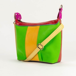 Sac à main élégant en cuir recyclé multicolore pour femmes, sac à bandoulière à imprimé animal unique, nouvel arrivage Western - Product Image 1