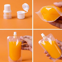 Envases para Bebidas, Bolsa Transparente para Bebidas y Bolsa con Boquilla con Diseño a Prueba de Fugas para Productos Líquidos y en Gel, Tamaños Personalizados OEM/ODM