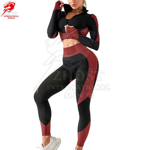 Ensemble de yoga 3 pièces haut de gamme pour femmes actives, matière douce au toucher et style contemporain, vente en gros haute performance - Product Image 4