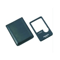 Loupe de poche TRUSCO SUT-10 10x à lentille en verre, finition chromée satinée, garantie 3 ans, 47x28x17mm – Produit très demandé du Japon