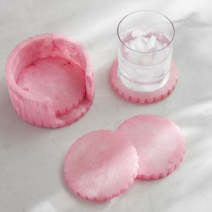 Posavasos Redondos de Resina Azules, Juego Duradero para Decoración del Hogar - Product Image 3