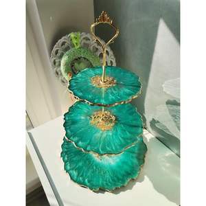 Resin Cake Stand for Festive <b>Occasions</b> Elegant Tableware & <b>Table</b> Decorations for Parties - Product Image 5