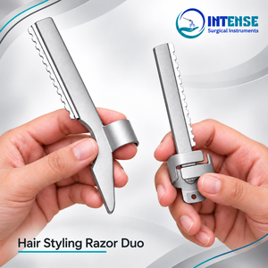Juego de Cuchillas Profesionales para Cortar el Cabello, 2 Piezas, Herramientas de Estilismo para Salón, Instrumentos Quirúrgicos de Alta Resistencia - Product Image 1