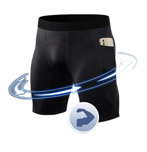 Custom Print Design Seamless Quick-Dry High Elasticity Cycling And Running Wear <b>Men</b> <b>Compression</b> <b>Shorts</b> Cheap Price OEM - Product Image 1