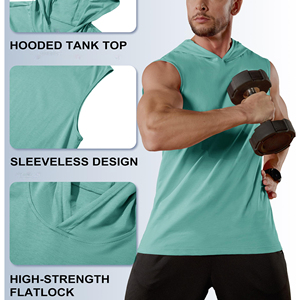 Haut de sport sans manches pour homme à prix abordable, style dernier cri, entièrement personnalisable, pour la musculation et la gym - Product Image 4