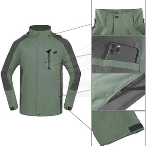 Veste de pluie respirante à capuche pour homme de haute qualité avec logo frontal, couleur personnalisée et style streetwear - Prix de gros - Product Image 4