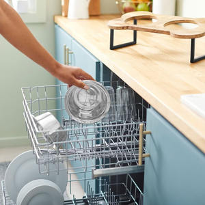 Comedero de tinte doble de acero inoxidable con forma de hueso elevado de madera Premium para perros y gatos - Product Image 5