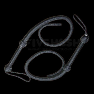 Fouet en cuir fait main de qualité supérieure, cuir véritable durable, prise en main solide, design flexible, parfait pour l'entraînement - Product Image 6