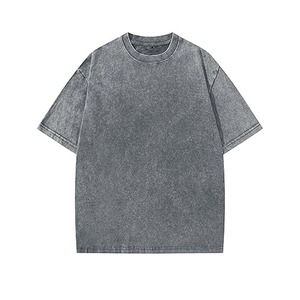 เสื้อยืดโอเวอร์ไซส์ผ้าเจอร์ซีย์วินเทจ ระบายอากาศได้ดี สไตล์มินิมอล สตรีทแวร์ ผ้าฝ้ายนุ่ม ทรงหลวม สำหรับผู้ชายและผู้หญิง - Product Image 1