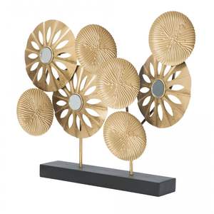 Latest Designing Gold Plated <b>Table</b> <b>Top</b> <b>Decoration</b> Sculpture Greatest Quality Large Size Brass Trending Sculpture for Hot Selling - Product Image 1