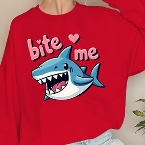 Sudaderas mujer diseño bite me Shark - Product Image 5