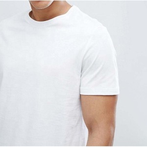 T-shirt de sport en coton tricoté 100 % pour homme, grande taille, style streetwear, motif géométrique personnalisé sur le devant, prix d'usine du fabricant OEM - Product Image 4