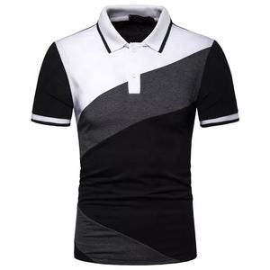 Camisa para Hombre con Tela de Punto Antiarrugas, Estampado de Rayas Blancas, Manga Corta, para Golf - Product Image 5
