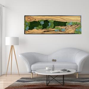 Muro de Musgo Artificial Horizontal, Panel de Plantas de Plástico, Pared de Musgo Personalizada para Decoración, Arte de Musgo Artificial - Product Image 2