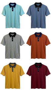 Chemise en polyester tricoté pour homme, respirante, séchage rapide, vêtements de sport décontractés, logo personnalisé, uniforme, chemise de golf, fournisseur en gros, OEM - Product Image 5