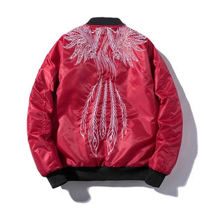 Chaqueta Bomber Personalizada de Moda al por Mayor para Hombre, Chaquetas Souvenir Sukajan con Doble Dragón y Fénix a Precios de Mayoreo OEM - Product Image 2