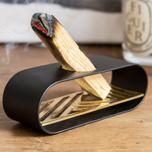 Palo Santo <b>Incense</b> <b>Holder</b> with Metal Torch USB Plug Anti-Odour - Product Image 6