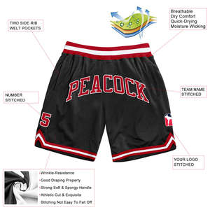 <b>Customized</b> Sports Team Shorts 100% Polyester Mesh Sublimated Club Name Training Basketball Athletic Shorts for Teamwear - Product Image 5