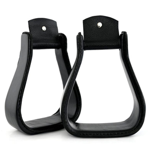 Estribos de Cuero Genuino Hechos a Mano para Montar a Caballo, Reposapiés Ecuestres, Estribos Duraderos de Primera Calidad para Montar a Caballo al Estilo Vaquero Occidental - Product Image 4