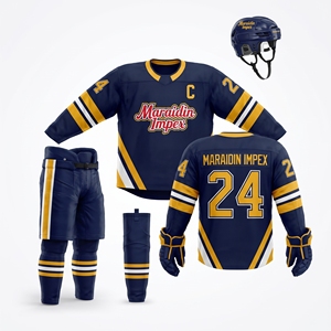 Conjunto de Uniforme de Hockey sobre Hielo, Nuevo y en Oferta, 100% Poliéster, Logotipo Personalizado, Ropa Deportiva Informal - Product Image 1