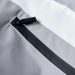 Veste à capuche unisexe en nylon et coton épais, style streetwear de créateur, personnalisable avec impression thermocollante et airbrushing, vente en gros - Product Image 5