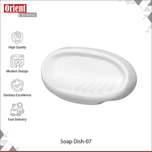 Made in India Home and Hotel Use White Ceramic New Designer Bathrooms Soap Dishes from Indian Exporter and Manufacturer - Product Image 2