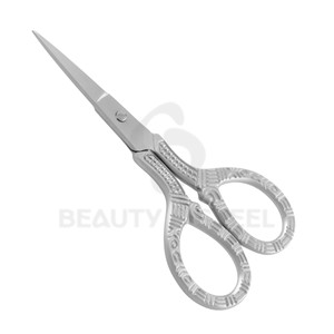 Ciseaux professionnels pour cuticules, entièrement dorés, à pointe fine et corps en acier inoxydable, pour manucure experte - Product Image 4