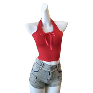 2026 Custom V-Neck Collar Design Women Tank <b>Tops</b> Spandex Material Made Stretchable Women Tank <b>Tops</b> - Product Image 3