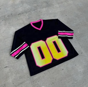 Uniforme de Fútbol Americano Personalizado, Camiseta Deportiva Transpirable Informal de Manga Corta, Camisetas de Equipos de Fútbol Americano - Product Image 3