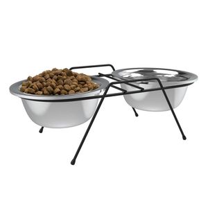 Bol pour chien en acier inoxydable durable avec base en silicone antidérapante, parfait pour les aliments humides et secs pour chiens - Product Image 4