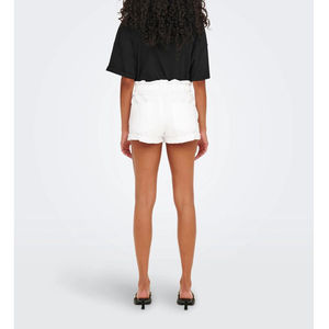 กางเกงยีนส์ขาสั้นเอวสูงแฟชั่นสำหรับผู้หญิง สีตามสั่ง ขายส่ง แบบเซ็กซี่ กระดุมคู่ ผ้าฝ้าย ขอบเรียบ - Product Image 2