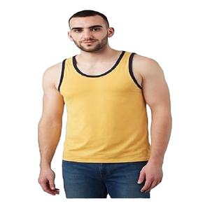 Whole sale price OEM service Tank Top Comfortable 100% Cotton Single Jersey Solid Color Sleeveless Best Price in Bangladesh - Product Image 1