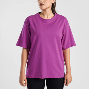 Camisetas Casuales de Verano para Mujer, de Algodón Orgánico y Fibra de Bambú, Manga Corta, Cuello Redondo, Diseño Liso, Transpirables - Product Image 1