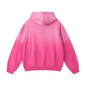 Sudadera con Capucha Rosa para Hombre, Algodón French Terry, Casual, con Bolsillo Frontal, Logotipo Estampado, Transpirable, de Secado Rápido, 370g, para Otoño - Product Image 2