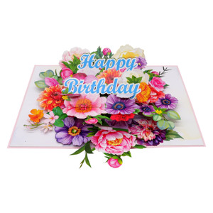 Tarjetas de Felicitación Pop-up 3D con Corte Láser, de Papel, para Cumpleaños, con Sobre, Ecológicas, Reciclables, Hechas a Mano, Promocionales, para Celebraciones, con Acabado Brillante - Product Image 5