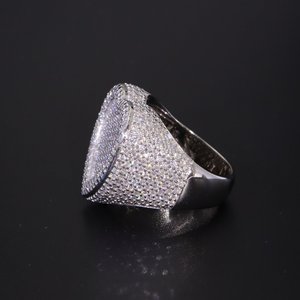 Anillo de Diamante Moissanite con Diseño de Corazón, Plata de Ley 925, VVS, Anillo con Incrustaciones de Diamantes, Joyería de Lujo Estilo Hip Hop, Regalo para Mujeres y Hombres - Product Image 2