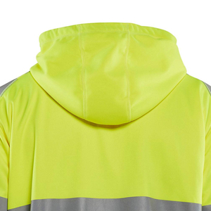 Chemises de travail à haute visibilité avec logo et taille personnalisés, sweat-shirts de sécurité à manches longues avec capuche pour hommes - Product Image 5