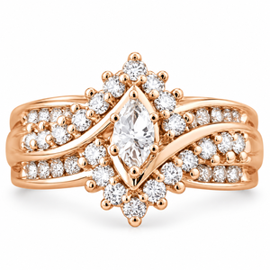 Vintage Moissanite 3 Piece 925 Silver Marquise Cut Prong <b>Set</b> with GRA Certificate <b>Women</b> Wedding <b>Ring</b> - Product Image 4