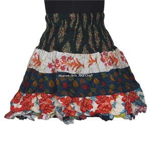 Gypsy Indian <b>Patchwork</b> Dropped Midi Rara Hippy Boho Festival <b>Skirt</b> Stylish Patch Cotton Sexy <b>Skirt</b> All Seasons - Product Image 5