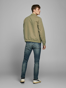 Chaqueta Bomber de Invierno para Hombre, Estilo Camuflaje Urbano, Color Sólido, Poliéster, Cuello Alto, Bolsillos Laterales - Product Image 3