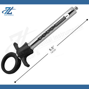 Jeringa dental autoaspirante con cánula de seguridad manual de acero inoxidable, mango ergonómico, certificación CE Clase I, fabricada en Pakistán - Product Image 2