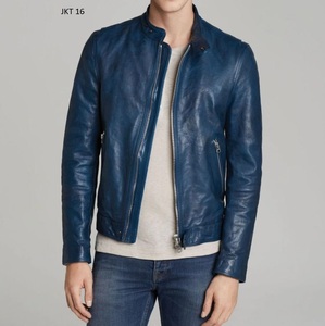 New Design Comfortable Best Selling Men's Fashion Leather <b>Jacket</b> New Design Blue Leather for Winter Winter <b>Jacket</b> For Men - Product Image 1