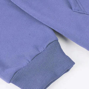 Ensemble de survêtement bleu à capuche pour homme, 100 % coton, décontracté, couleur unie, respirant, coupe classique, pour l'automne - Product Image 5