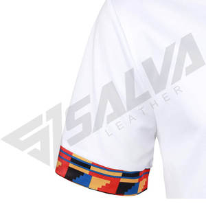 Camisetas de Cuello Cuadrado para Hombre SALVA LEATHER, de Verano, con Logotipo Personalizado, Delgadas, de Secado Rápido, Tejidas, 100% Poliéster, con Relieve, de Alta Calidad - Product Image 5